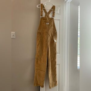 Levi’s Corduroy Overalls Women’s small Tan